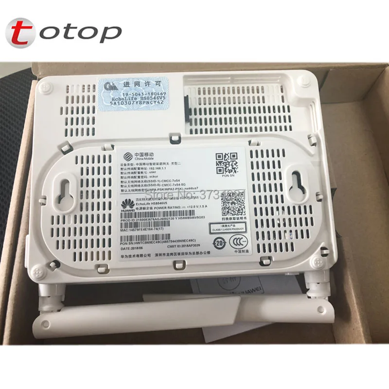 20 шт./лот Huawei GPON терминал HS8546V5 ONU ONT 4GE порт + 1 телефон 2USB с 2 4G & 5G двухдиапазонный Wi Fi