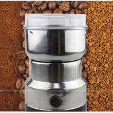 Кофемолка из нержавеющей стали, мельница для лекарств китайского производства, медный мотор, кофемолка