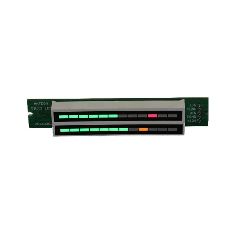 

NEW version Mini Dual 12 Level indicator VU Meter Stereo Amplifier Board Adjustable light Speed Board With AGC