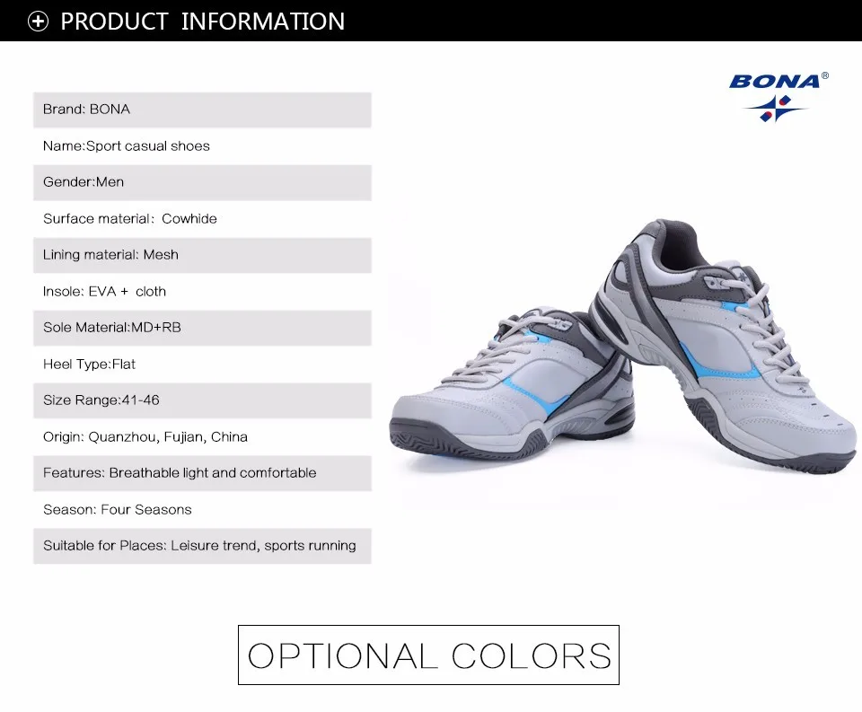 BONA Professional Tennis Shoes