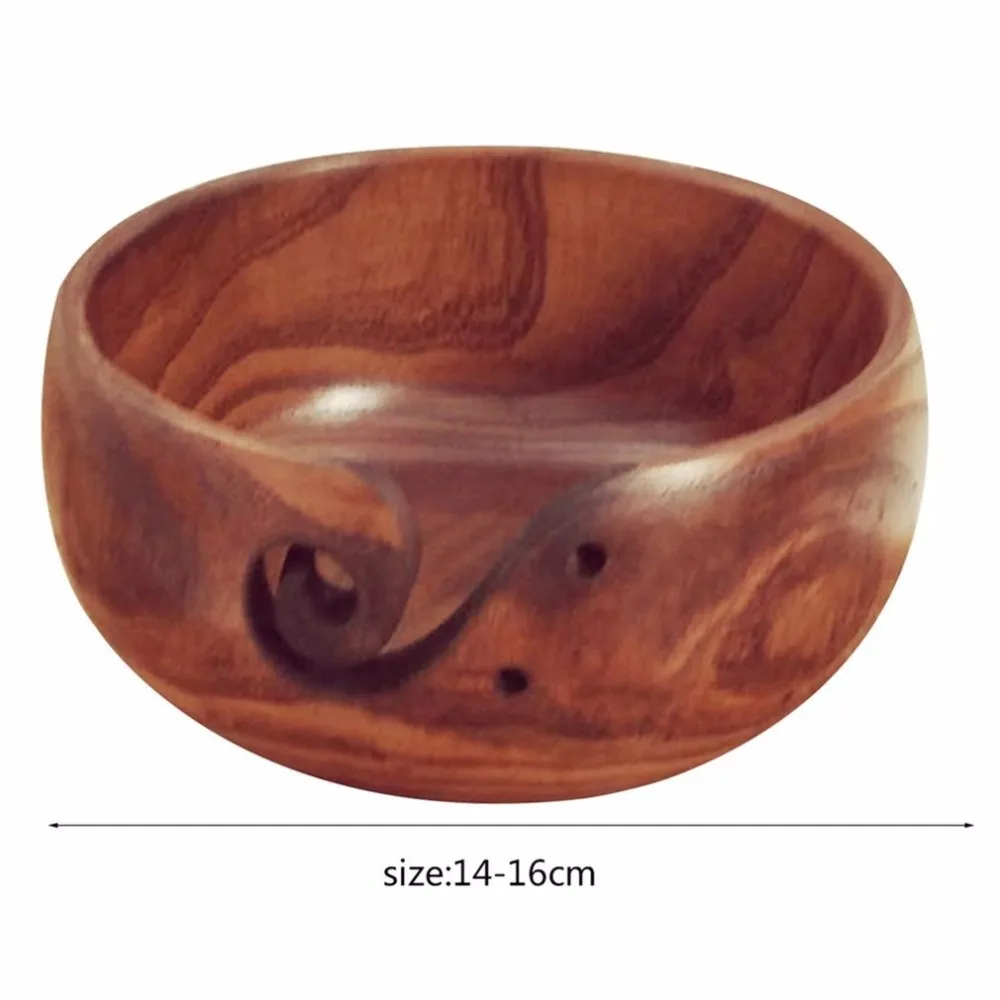 2 размера s деревянная пряжа для хранения Чаша практичный дизайн для домашнего вязания аксессуары для вязания крючком портативный размер экологичный