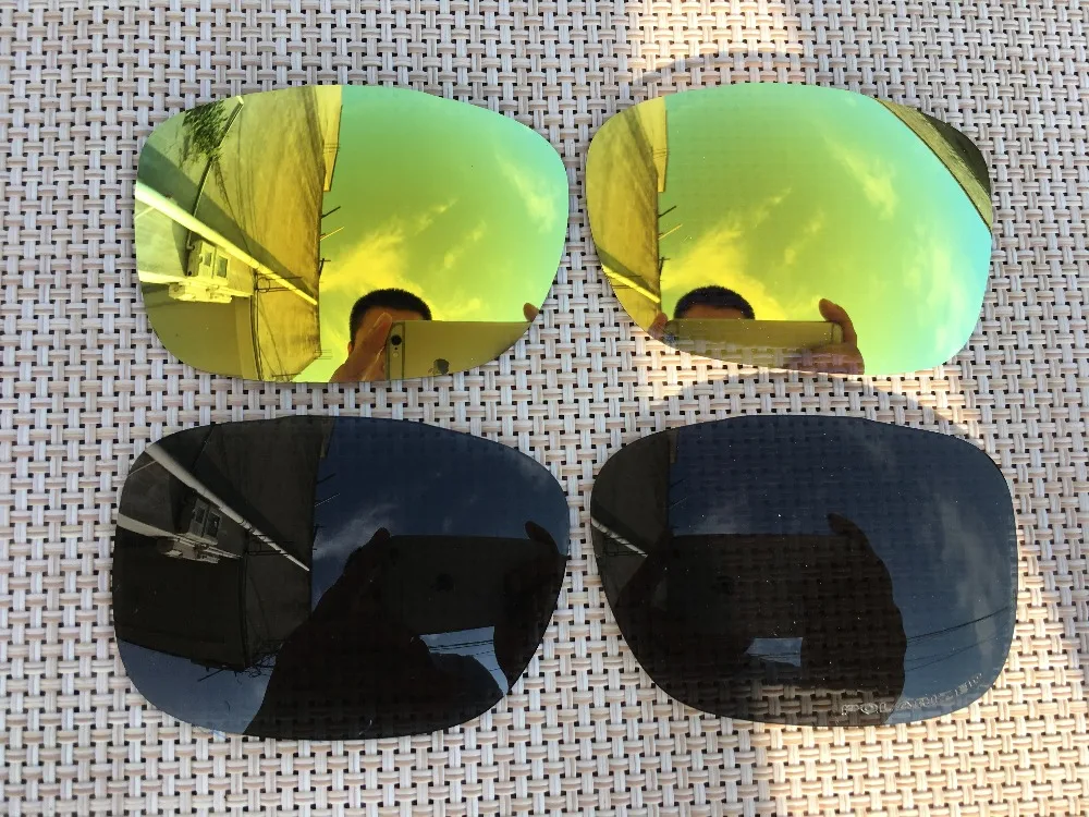 black & 24k gold Polarized Replacement Lenses for Twoface Sunglasses