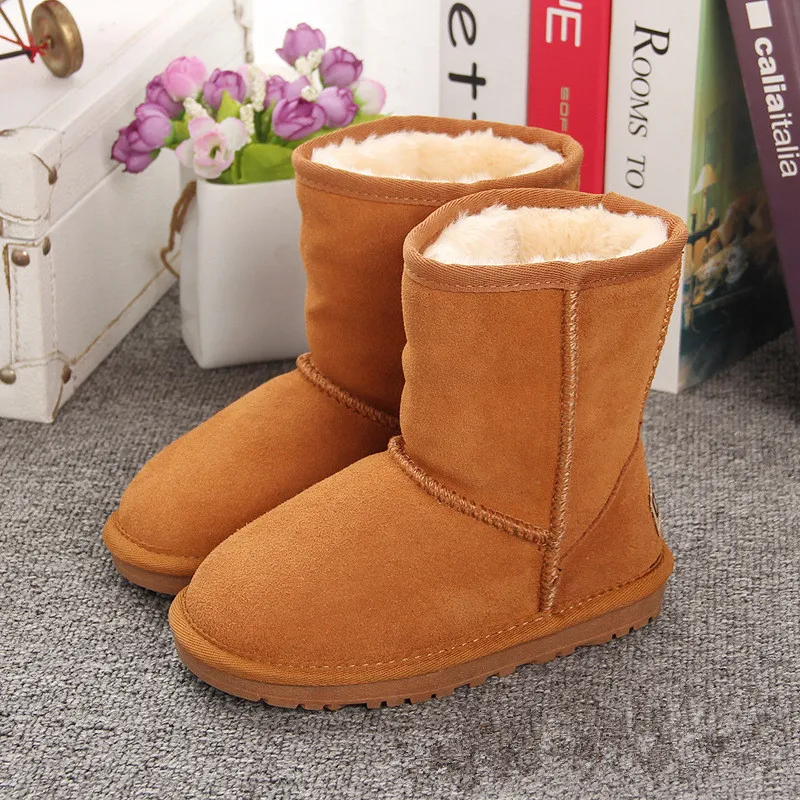 

Australia Brand New Kids Winter Boots Genuine Leather Waterproof Winter Childrens Snow Boots Girls Warm Sale Toddler Girl Boots