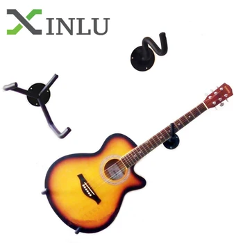 

Free Shipping One set Electric Guitar Wall Hanger Slatwall Horizontal Acoustic Guitar Holder Bass Stand Rack Hook Guitar Stand
