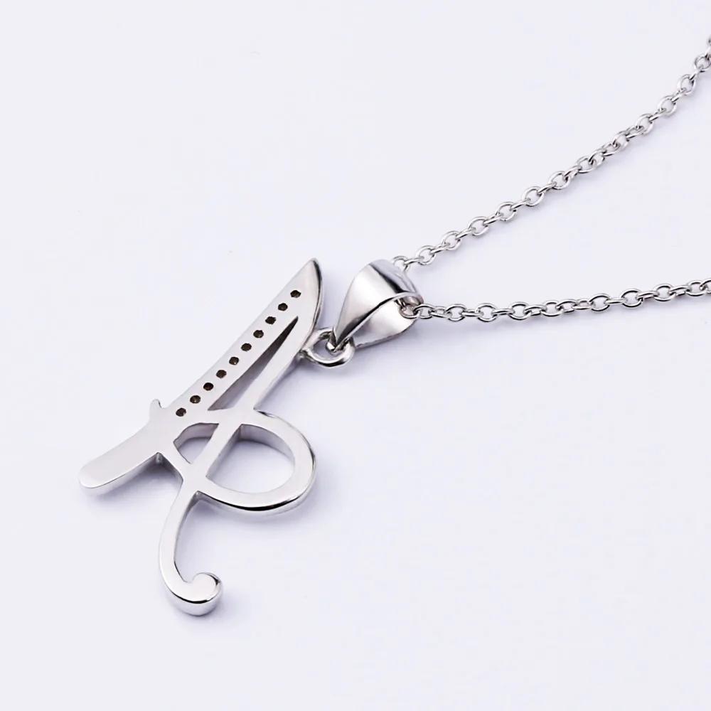 Beli 925 Sterling Silver Inisial Kalung Surat Liontin Kalung Perhiasan wanita Collier Femme GNX12641 Online 925 Sterling Silver Inisial Kalung Surat Liontin Kalung Perhiasan wanita Collier Femme GNX12641