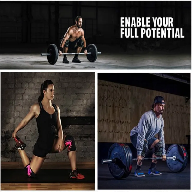 Cena Ćwiczenia z systemem zarządzania bólem zapalenie stawów ból 7mm podnoszenie ciężarów Squat FitnessKnee rękawy (jedna para) wsparcie kolana