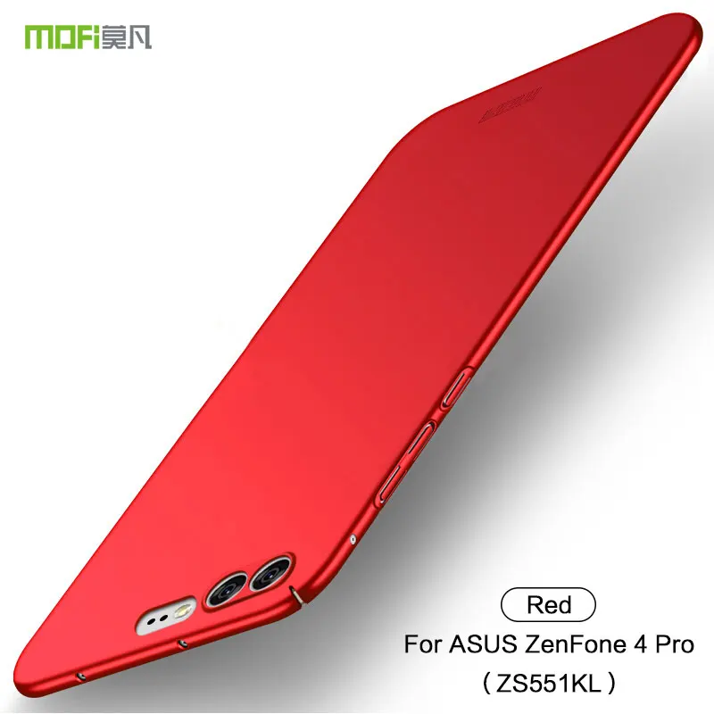 MOFI чехол для телефона для ASUS Zenfone 4 Pro ZS551KL полный защитный ультра тонкий чехол s Capas противоударный задний Чехол ZS551KL - Цвет: Red