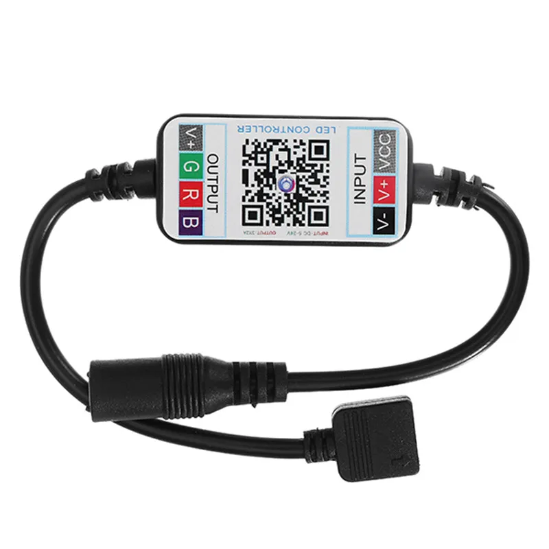 

Smuxi Mini LED RGB Bluetooth Controller For 5050 3528 LED Strip Light DC 12-24V Phone App Control Dimmer