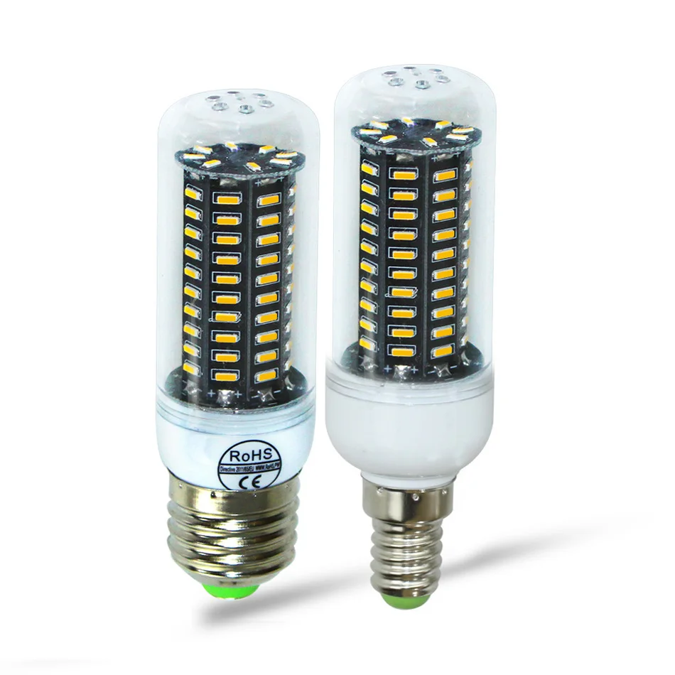 Светодиодные лампы E14 E27 Настоящее нет мерцания/Строб Smart Power IC дизайн