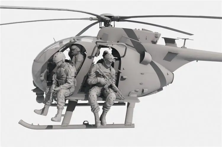 w/resin figures Kitty Hawk KH50004 1/35 AH-6J/MH-6J Little Bird 