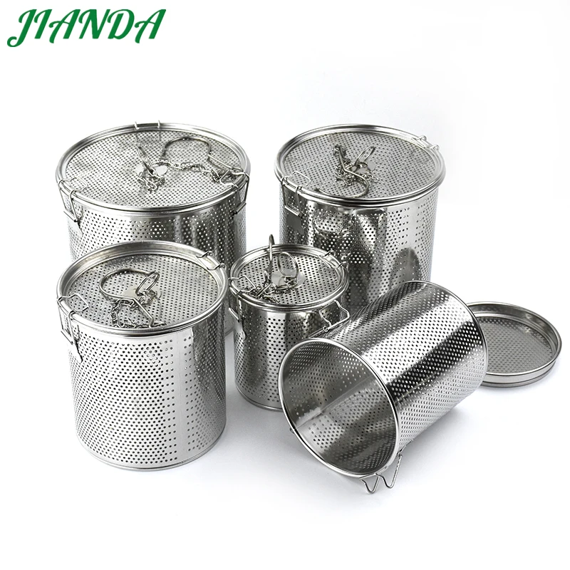 Goede Roestvrij Staal Soep Doos Hot Pot Slakken Scheiding Vergiet Theepot met Kettingen Food Grade Standaard