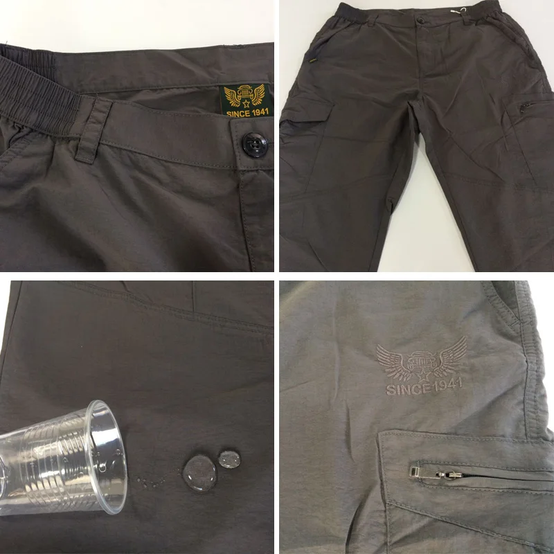 LoClimb al aire libre de secado rápido pantalones para los hombres de verano de montaña escalada pesca pantalones del ejército Trekking deporte impermeable pantalones AM005 LoClimb al aire libre de secado rápido pantalones para los hombres de verano de montaña escalada pesca pantalones del ejército Trekking deporte impermeable pantalones AM005