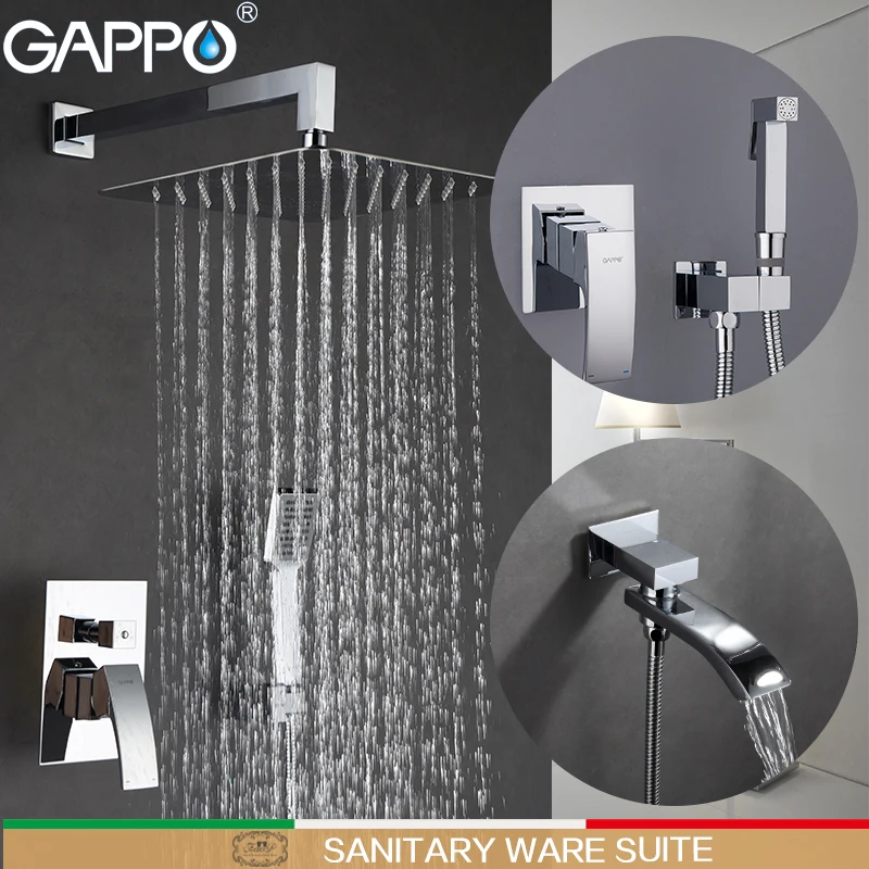 

GAPPO Shower Faucets shower mixer bathtub taps bidet faucet bidet sprayer wall mount Sanitary Ware Suite muslim shower