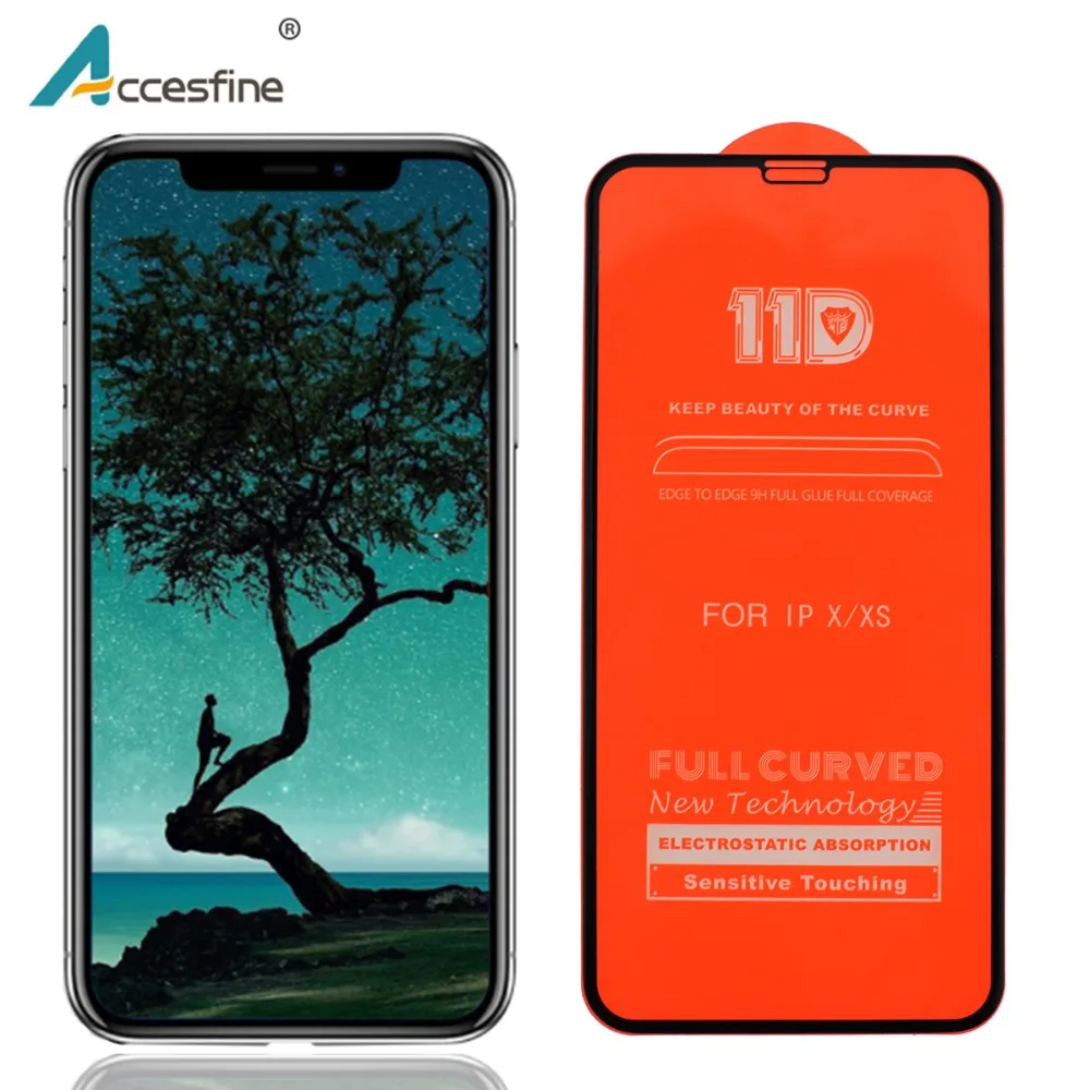 11D Full Cover Screen Protector Tempered Glass For iPhone