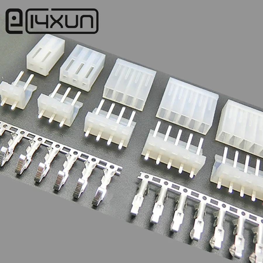 

2set CH3.96 2/3/4/5/6/7/8/9/10/11/12P Connector 3.96MM PITCH Straight Pin Header + Housing + Terminal for #24 - #18 AWG Cable 7A