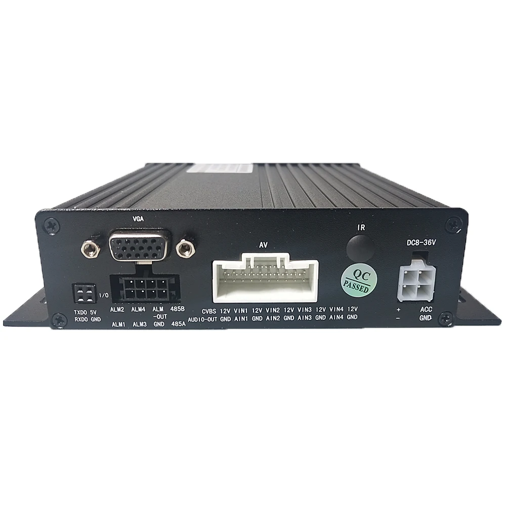 Technical service support can upgrade remote AHD 4CH SD Card Mobile DVR support 1 channel audio input monitoring host