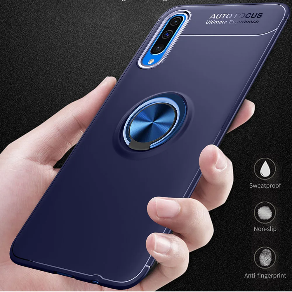 

Finger Ring Case For For Samsung Galaxy A50 A30 A10 Case Car Stand Holder Phone Case For Samsung A7 2018 M20 M10 A70 A40 Case