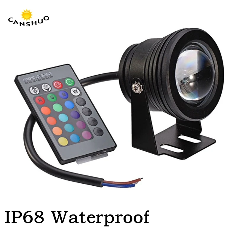 

DC12V 10W LED Outdoor Lighting Floodlight underwater Led light IP68 Waterproof White/Warm white/RGB Fountain swimming pool Lamps