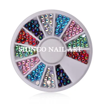 

fashion mix 6 colors Cat'eye Opals Colorful Rhinestone Nail Art Diy Wheel Decoration Acrylic Flatback Crystal Stones