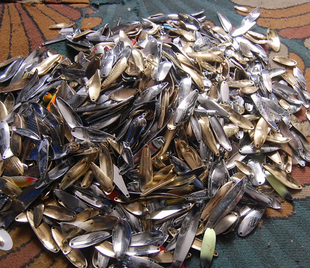 50PCSWholesaleMixFishingFishSpoonLureNoHookBaits2g20gFree