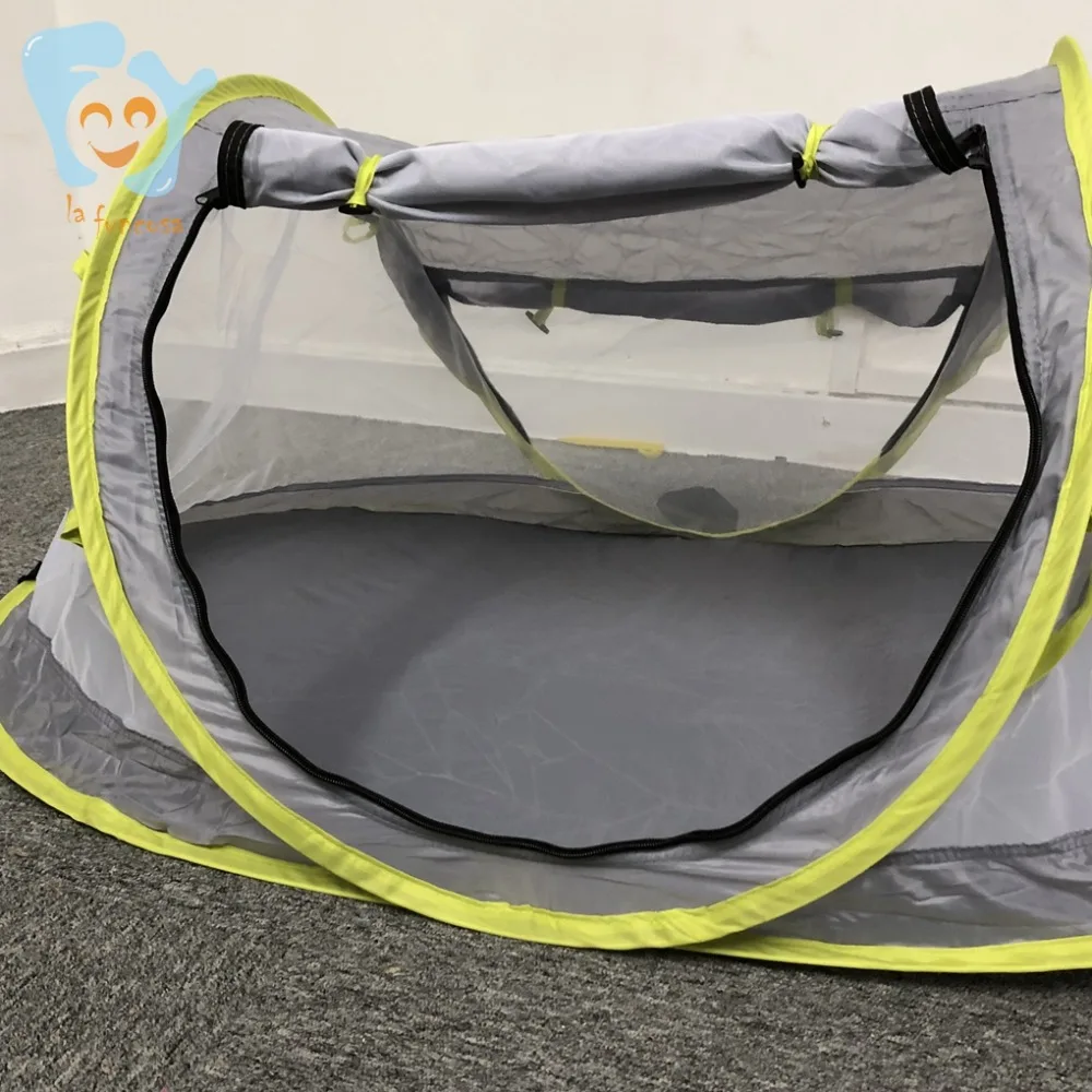  Pop Up Portable Baby Inflatable Beach Tent UV Protection Infant Travel Bed with Mosquito Netting Ho