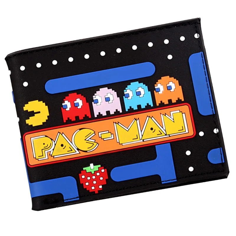 PACMAN двойной бумажник мужской студенческий мальчик игровой гик Ретро Pac-Man