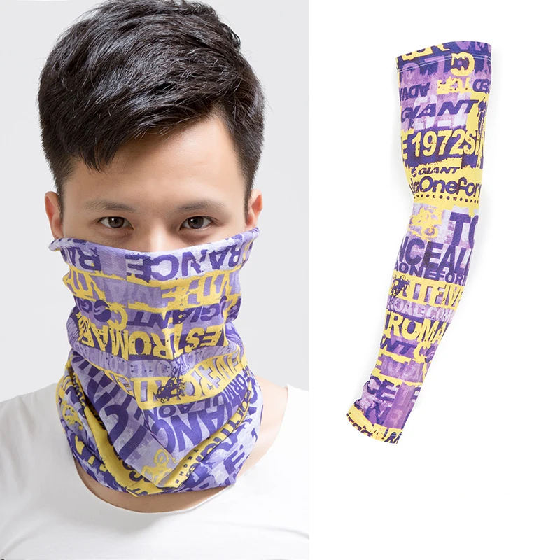 

Arm Sleeves Cover UV Sun Protection Ice Silk Outdoor Sports Oversleeve Cuffs