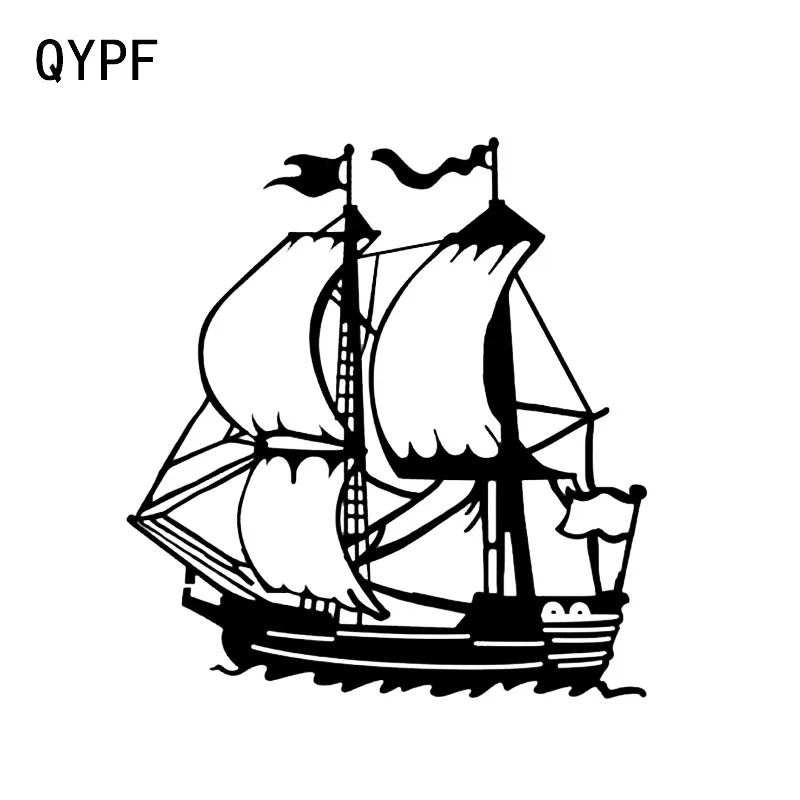 

QYPF 14.6*15.8CM Coolest Dragon Ship Sport Graphic Decor Car Styling Sticker Extreme Movement Silhouette Vinyl C16-1098