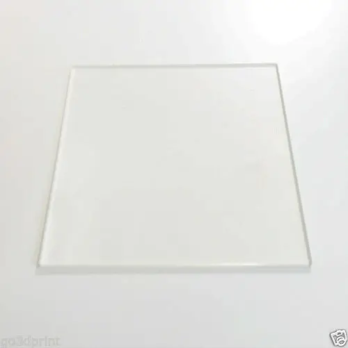 Reprap 3D printer spare parts accessory 220mm x 220mm Borosilicate Glass Plate Bed Flat Polished Edge