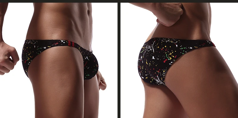 

Brand New Mens Cotton Print Low Waist Men Sexy Briefs Underwear Euro US Big Size