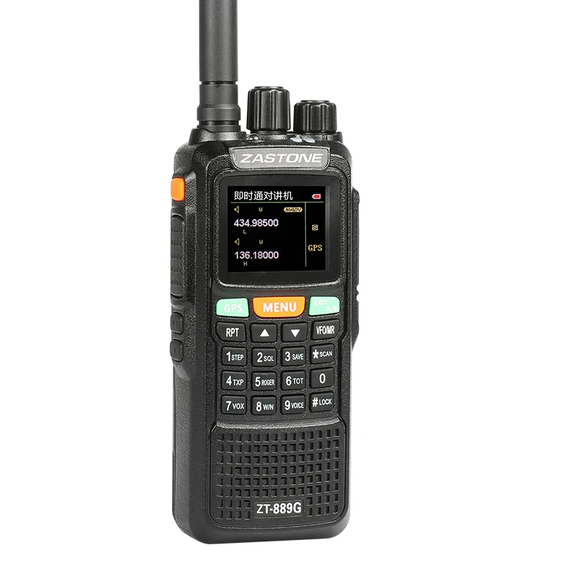 Zastone 889G gps 10 Вт портативная рация 999CH VHF/UHF 3 км 10км мощное двухстороннее радио