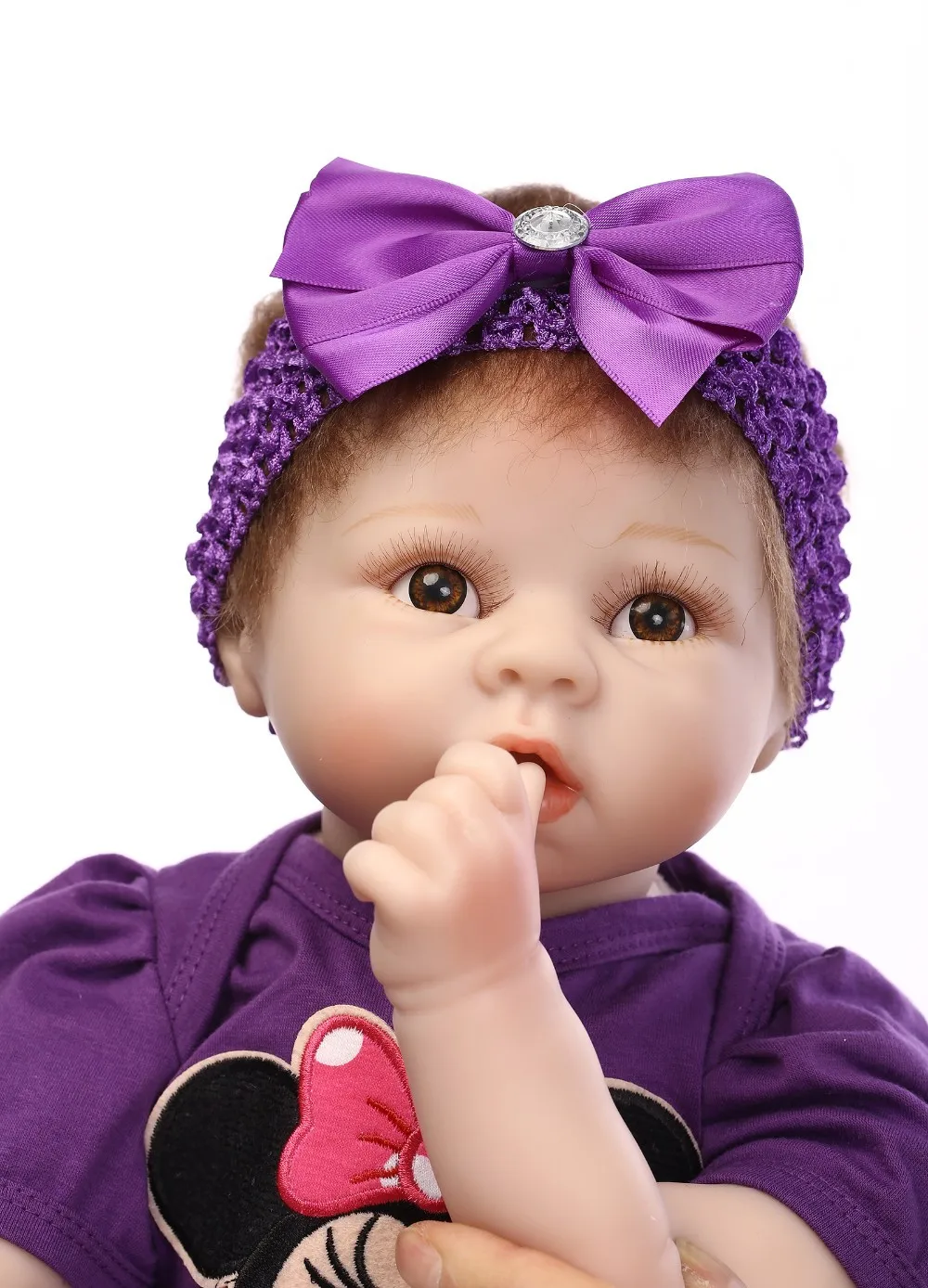 22 дюймов 55 см Reborn Baby Doll реалистичные мягкие силиконовые Reborn для маленьких девочек очаровательны bebe дети Brinquedos игрушка