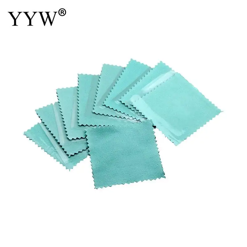 

10PCs Silver Gold Jewelry Cleaning Cleaner Polishing Cloth Jewelry Anti Tarnish DIY Making tools Jewelry accessories 80x80mm