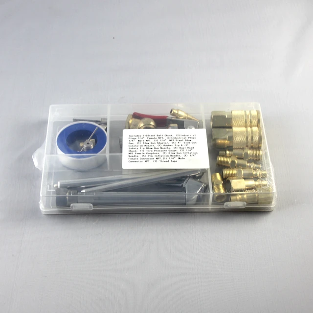 24pcs AIr Blow Gun Accessory Kit for Air Compressor Air Tools Kit