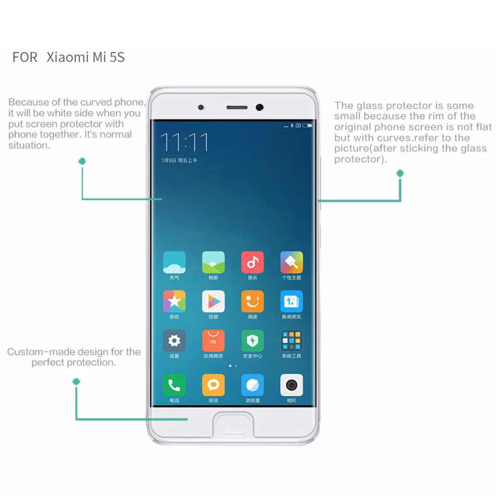 Nillkin-Tempered-Glass-for-Xiaomi-Mi5s-M5s-Mi-5s-Pro-Prime-5-2-Inch-Amazing-H