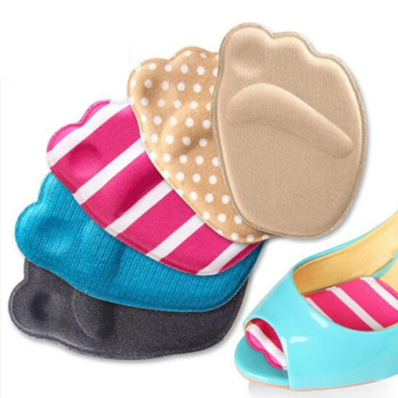 8 Pairs Women Forefoot Thick Anti-slip Foot Pad High-heeled Shoe Female Half Pad Half-foot Half Yards Insoles Pain-proof Comfort