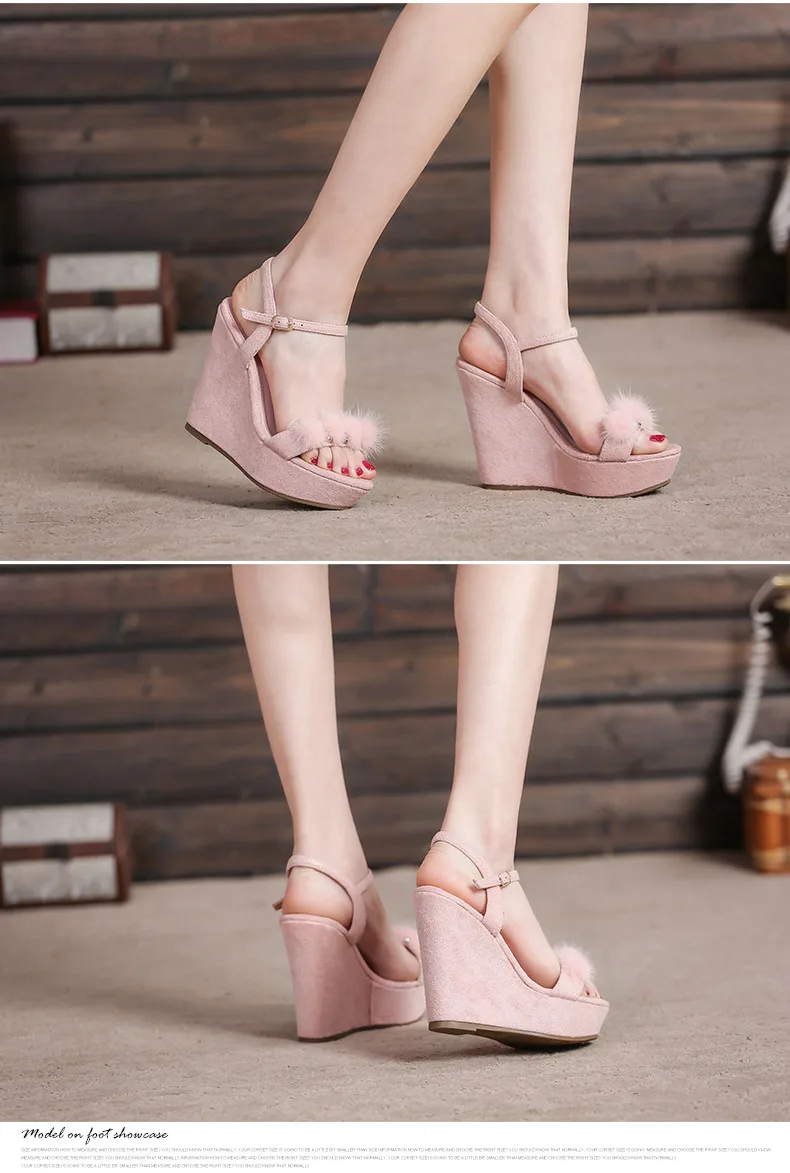 18_2019 Summer Fashion Womens Wedge Sandals Female Retro High Heeled Platform Rhinestone Shoes Online