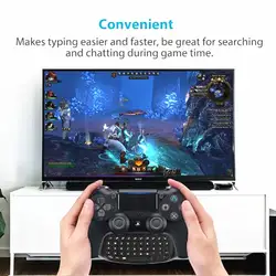 PS4 slim аксессуары Беспроводной Mini Bluetooth клавиатура джойстик PS4 клавиатуры геймпад текст Messager Chatpad для PlayStation4Slim/Pro