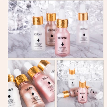 

KIFONI Liquid Highlighter High Gloss Cosmetic Highlighter Concealer Facial Glow Super Concentrated Lighting Bronzing Drops TSLM1