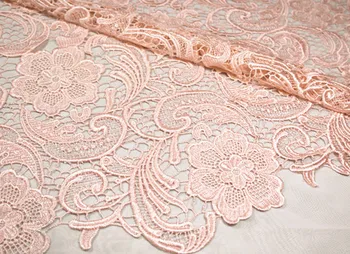 

High Quality Water Soluble Latest Nigerian Laces Fabrics Tulle African Laces Fabric Wedding French lace fabric for dresses