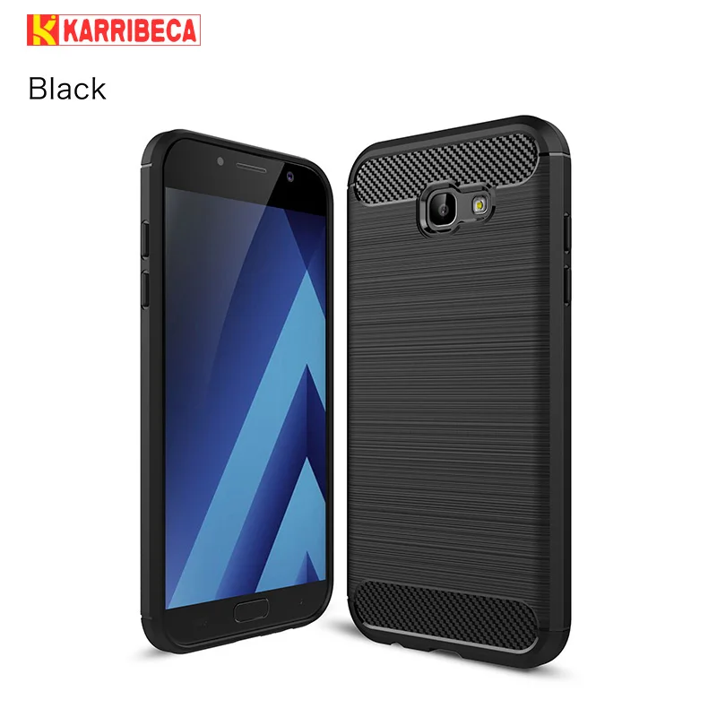 Karribeca Углеродного волокна матовый Силиконовый чехол на Samsung galaxy a5(2017) случае Дело