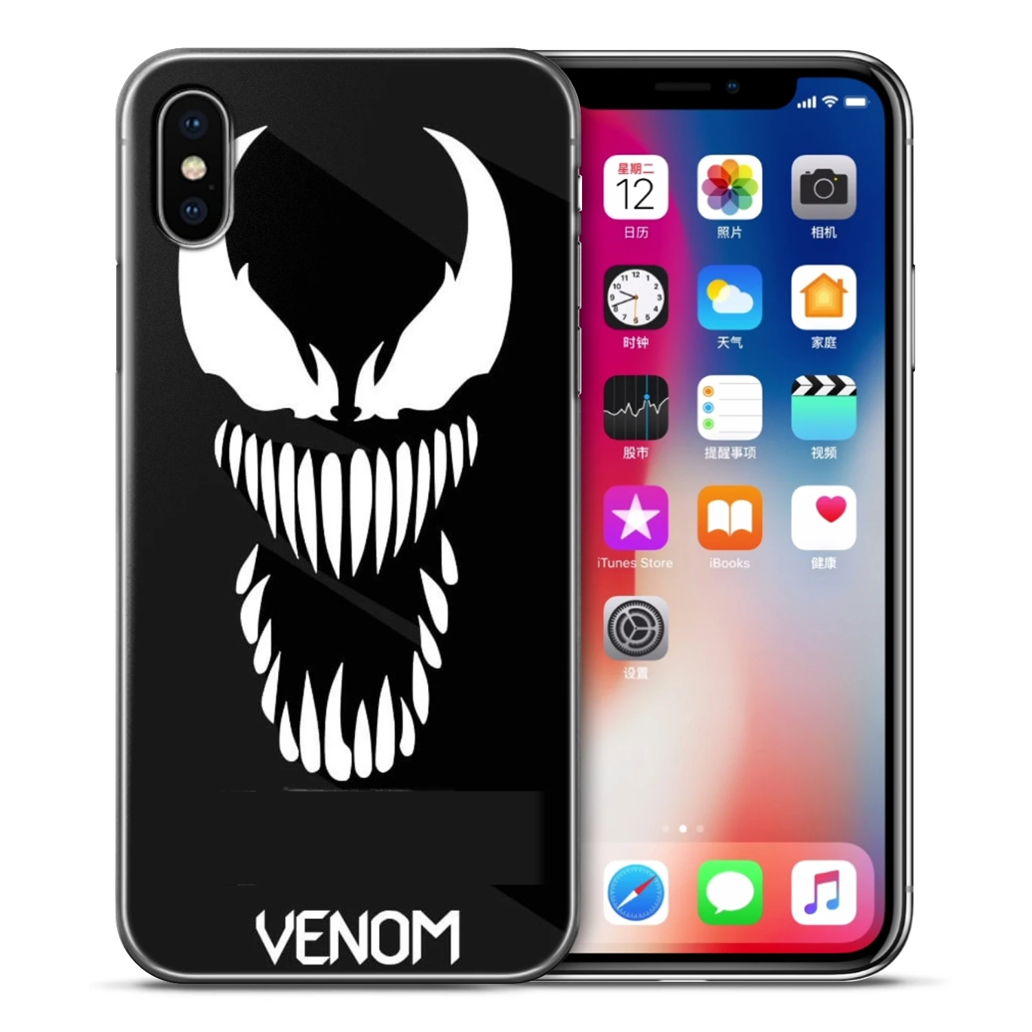 Venom Joker чехол s для iPhone 5 S SE X чехол для телефона Мягкий ТПУ силиконовый чехол для iPhone 6S 6 7 8 Plus XS Max XR чехол матовый Fundas