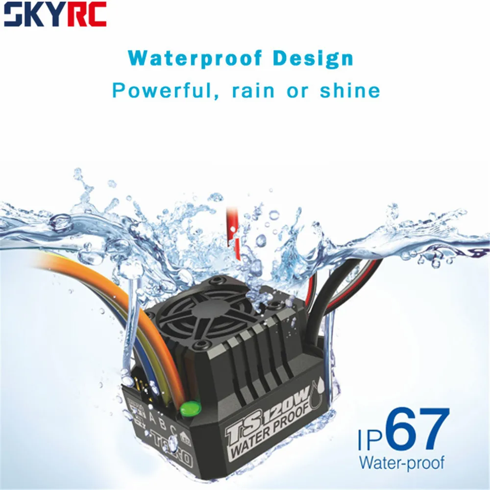 

Spare Part SKYRC TS120W IP67 Waterproof Brushless ESC for RC Car