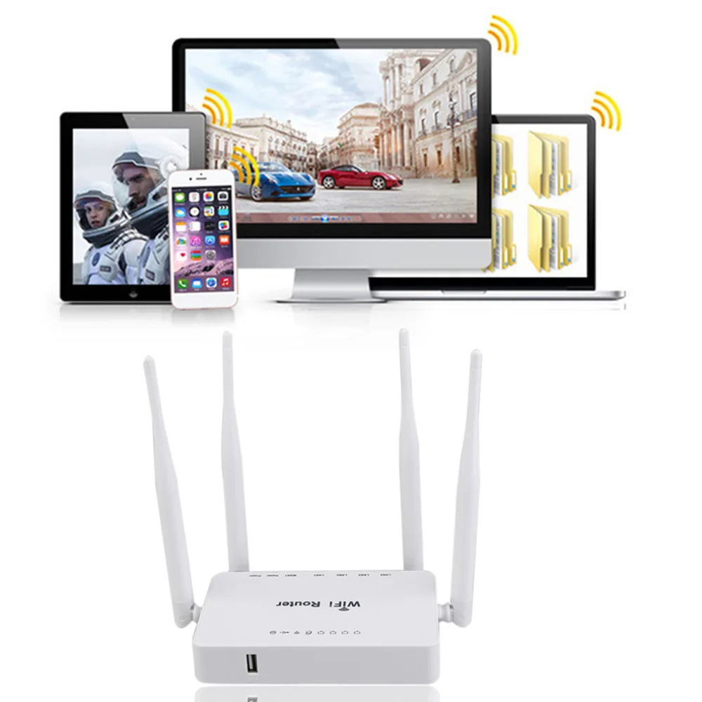 ZBT WE1626 Wifi Router with 4 Antennas Enhance Wifi Signal for Office Use
