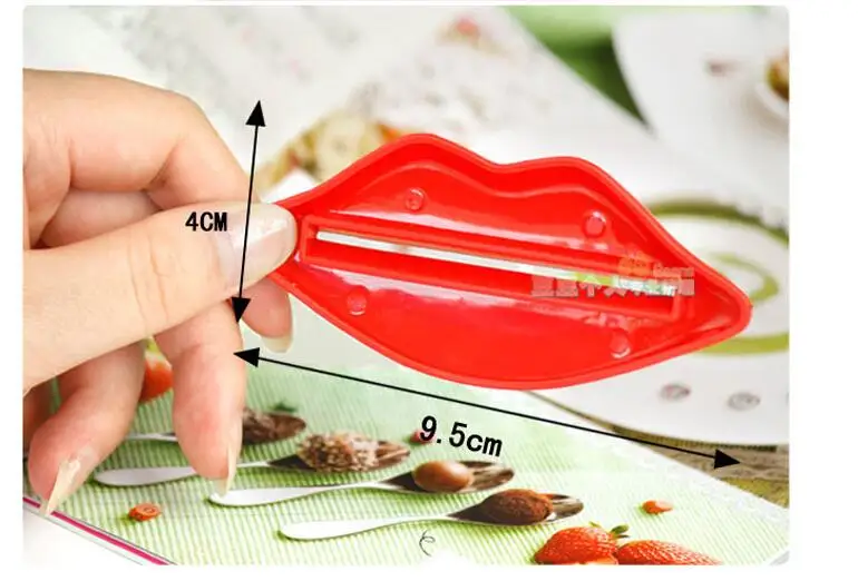2 шт./лот устройство для выдавливания красных губ для выдавливания зубной пасты также для лосьонов и косметики Избегайте траты H291