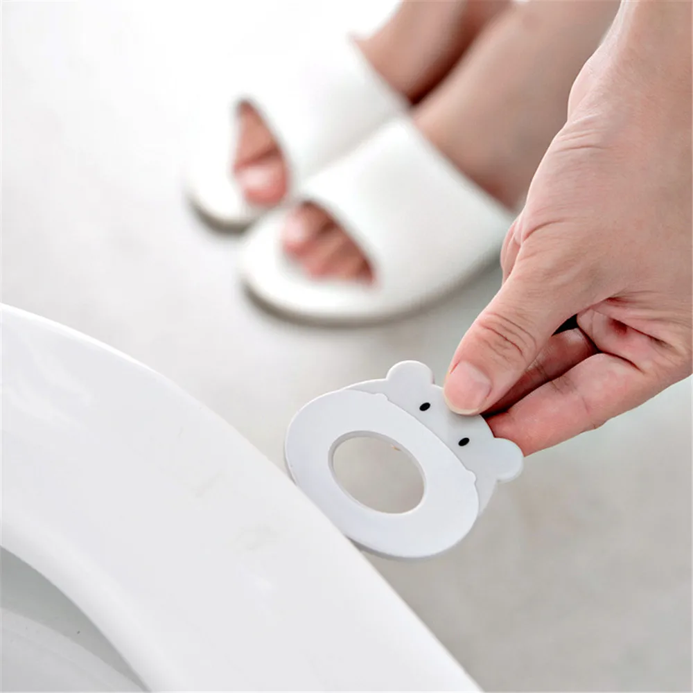 2PCS Portable Toilet Seat Lifters Convenient To Toilet Lid Device Is Mention Toilet Potty Ring Handle Home Bathroom Products Set