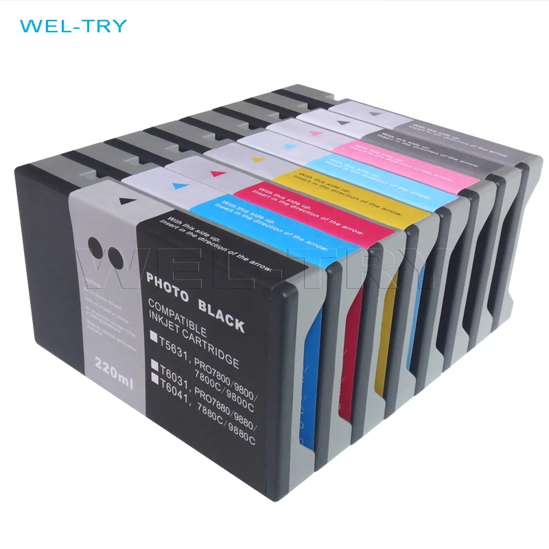 T5631 T5632 T5633 T5634 T5635 T5636 T5637 T5639 Ink Cartridge for EPSON Pro7800 Pro9800 ( Pro 7800 / 9800 ) empty with chip | Компьютеры и