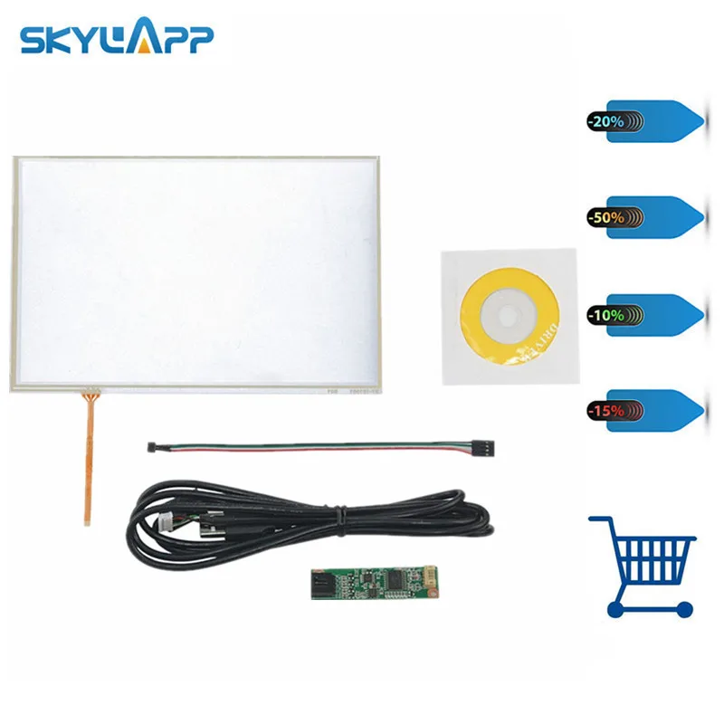 Skylarpu новая 10 1 дюймовая 4 проводная резистивная сенсорная панель USB контроллер