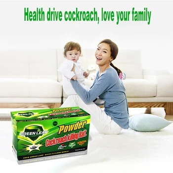 

HighEffective Green Leaf Cockroach Drug Kill Summer Roach Pest Repeller Insecticides Clean Biological Gel Bait Powder Whole Nest