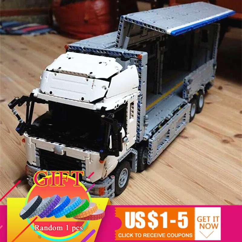 

23008 4380Pcs Technical Series The MOC Wing Body Truck Set Building Blocks Compatible with 1389 Toys lepin
